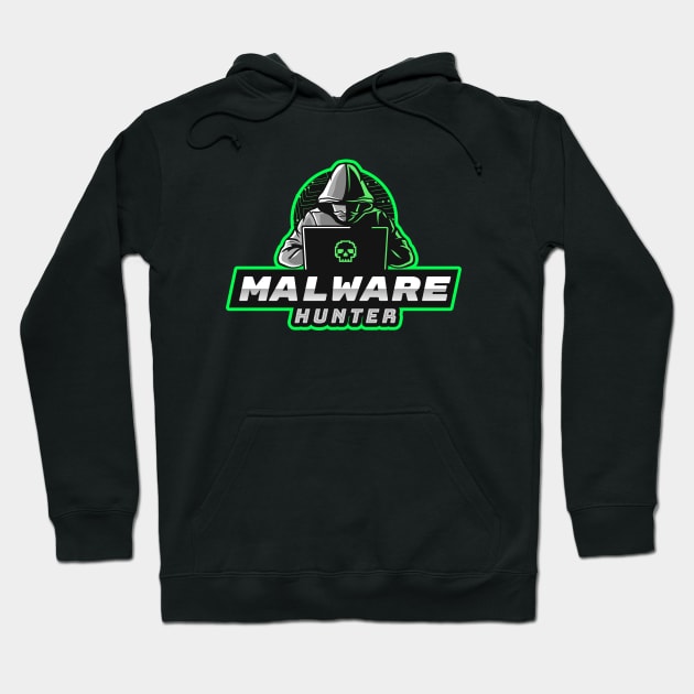 Malware Hunter / Analyst Hoodie by Cyber Club Tees